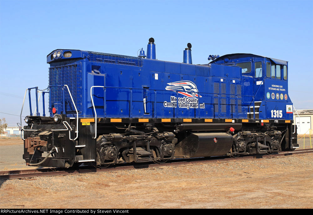 FTRX #1315 an MP15DC on Merced County Central Valley RR